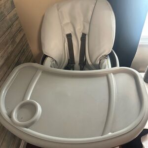 Grey High Chair with Tray